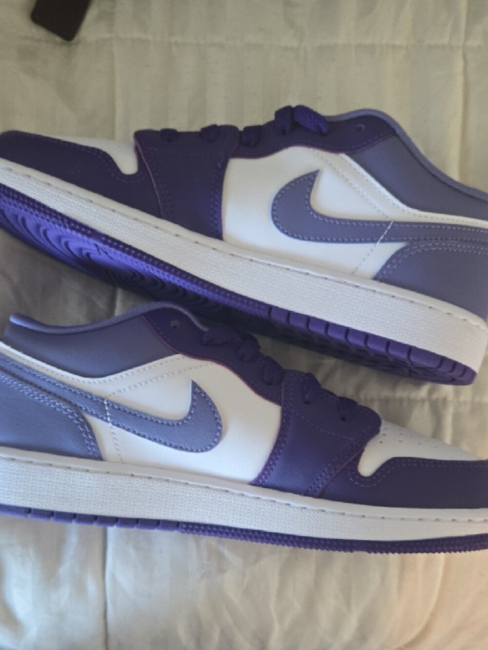 Air Jordan 1 Low GS Court Purple / Amethyst 6 Youth/womens 7.5 NeW - Picture 2 of 8